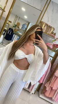 CONJUNTO PLISSADO 3 PEÇAS