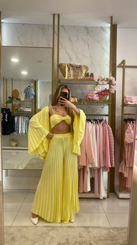 CONJUNTO PLISSADO 3 PEÇAS