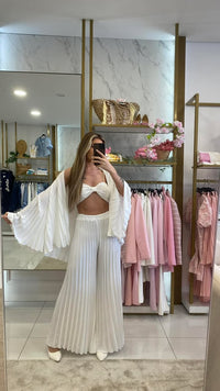 CONJUNTO PLISSADO 3 PEÇAS