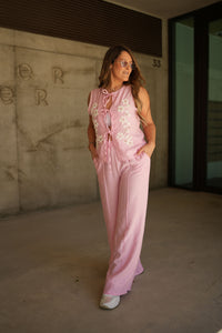 Conjunto Colete com Bordados + Calça